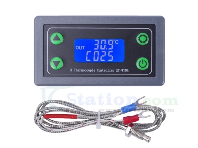 High Temperature Controller K-type Thermocouple -99~999C LCD Display 10A Relay Switch Controller